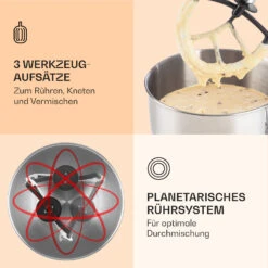 Bella Küchenmaschine 2000 W / 2,7 PS 5 Ltr Edelstahl BPA-frei 9 Bella Küchenmaschine 2000 W / 2,7 PS 5 Ltr Edelstahl BPA-frei -Küchenbedarf Geschäft 10008232 de 0004 logo