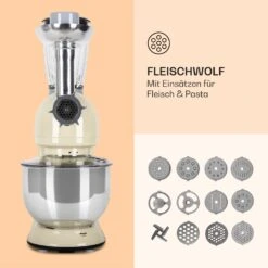 Lucia Küchenmaschine 3-in-1 2000 W / 2,7 PS 5 Ltr Edelstahl BPA-frei -Küchenbedarf Geschäft 10008235 de 0005 logo