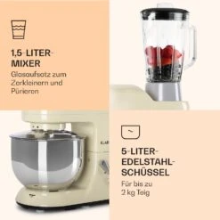 Lucia Küchenmaschine 3-in-1 2000 W / 2,7 PS 5 Ltr Edelstahl BPA-frei -Küchenbedarf Geschäft 10008235 de 0006 logo