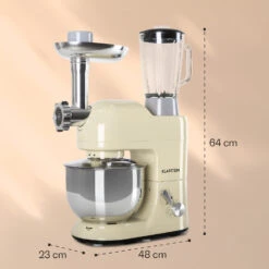 Lucia Küchenmaschine 3-in-1 2000 W / 2,7 PS 5 Ltr Edelstahl BPA-frei -Küchenbedarf Geschäft 10008235 yy 0008 logo