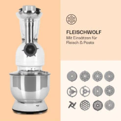 Lucia Küchenmaschine 3-in-1 2000 W / 2,7 PS 5 Ltr Edelstahl BPA-frei -Küchenbedarf Geschäft 10008236 de 0005 logo