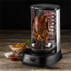Kebap Master Vertikalgrill 1800W Schwarz Inkl. Spieß Set -Küchenbedarf Geschäft 10009354 yy 0003 ambient oneConcept Kebap Master Vertikalgrill Schwarz neu