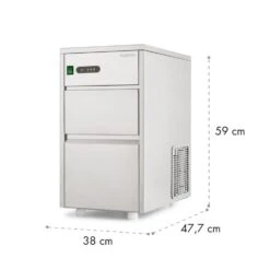 Powericer XL Eiswürfelmaschine Industrie 145W 20 Kg/d 3,5 Kg Behälter -Küchenbedarf Geschäft 10013323 yy 0010 logo Klarstein Powericer XL Ice Maker