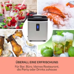 Mr. Black-Frost Eismaschine 150W Edelstahl Schwarz 15kg -Küchenbedarf Geschäft 10020109 de 0003 usp