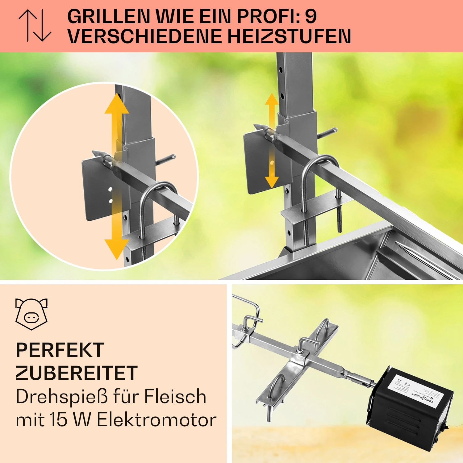 Sauenland Spanferkelgrill Mit Elektromotor Drehspieß 3 Sauenland Spanferkelgrill Mit Elektromotor Drehspieß – Bild 3
