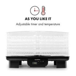 Bananarama Dörrautomat Schwarz 550W Trockner Dehydrator 6 Etagen -Küchenbedarf Geschäft 10027831 yy 0005 logo Klarstein Bananarama Doerrautomat schwarz reedit