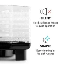 Bananarama Dörrautomat Schwarz 550W Trockner Dehydrator 6 Etagen -Küchenbedarf Geschäft 10027831 yy 0006 logo Klarstein Bananarama Doerrautomat schwarz reedit