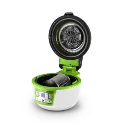 VitAir Turbo Heißluftfritteuse Grün-weiß 1400W Grillen Backen 9l -Küchenbedarf Geschäft 10028288 yy 0007 titel 06 Klarstein VitAir Heissluftfritteuse gruen weiss