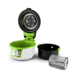 VitAir Turbo Heißluftfritteuse Grün-weiß 1400W Grillen Backen 9l -Küchenbedarf Geschäft 10028288 yy 0008 titel zubehoer 07 Klarstein VitAir Heissluftfritteuse gruen weiss