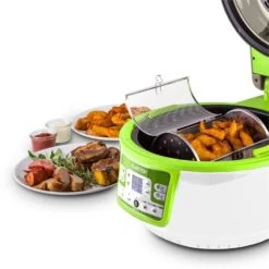 VitAir Turbo Heißluftfritteuse Grün-weiß 1400W Grillen Backen 9l -Küchenbedarf Geschäft 10028288 yy 0010 ambient klarstein vitair heissluft frieteuse