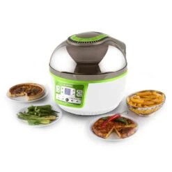 VitAir Turbo Heißluftfritteuse Grün-weiß 1400W Grillen Backen 9l -Küchenbedarf Geschäft 10028288 yy 0011 ambient klarstein vitair heissluft frieteuse