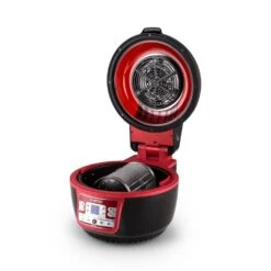 VitAir Turbo Heißluftfritteuse Rot-schwarz 1400W Grillen Backen 9l -Küchenbedarf Geschäft 10028289 yy 0007 titel Klarstein VitAir Heissluftfritteuse