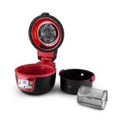 VitAir Turbo Heißluftfritteuse Rot-schwarz 1400W Grillen Backen 9l -Küchenbedarf Geschäft 10028289 yy 0008 titel Klarstein VitAir Heissluftfritteuse