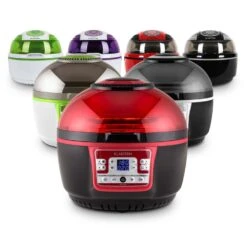 VitAir Turbo Heißluftfritteuse Rot-schwarz 1400W Grillen Backen 9l -Küchenbedarf Geschäft 10028289 yy 0011 variant