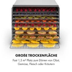Fruit Jerky Steel 10 Dörrautomat 10 Etagen 1000 W Fläche: 1,5 M² Timer 13 Fruit Jerky Steel 10 Dörrautomat 10 Etagen 1000 W Fläche: 1,5 M² Timer -Küchenbedarf Geschäft 10028437 de 0006 logo