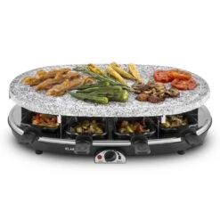 Steaklette Raclettegrill 1500 W Granit-Natursteinplatte 8 Personen -Küchenbedarf Geschäft 10028449 yy 0003 titel Klarstein Steaklette Raclette Natursteingrill