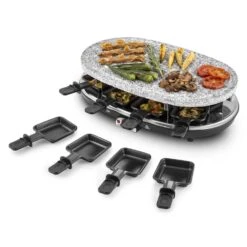 Steaklette Raclettegrill 1500 W Granit-Natursteinplatte 8 Personen -Küchenbedarf Geschäft 10028449 yy 0007 titel Klarstein Steaklette Raclette Natursteingrill