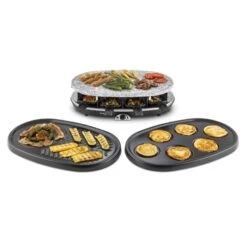 All-U-Can-Grill Raclette 4-in-1 Pancake Crêpes Steinplatte 8 Personen 13 All-U-Can-Grill Raclette 4-in-1 Pancake Crêpes Steinplatte 8 Personen -Küchenbedarf Geschäft 10028450 yy 0004 titel Klarstein All U Can Grill Raclettegrill 4in1