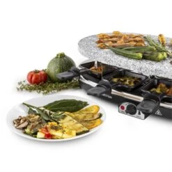All-U-Can-Grill Raclette 4-in-1 Pancake Crêpes Steinplatte 8 Personen 17 All-U-Can-Grill Raclette 4-in-1 Pancake Crêpes Steinplatte 8 Personen -Küchenbedarf Geschäft 10028450 yy 0008 titel Klarstein All U Can Grill Raclettegrill 4in1