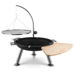 Turion Galgen-Schwenkgrill Feuerschale Ø80cm BBQ Seilzug Edelstahl -Küchenbedarf Geschäft 10028486 yy 0003 logo