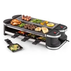 Tenderloin 50/50 Raclette-Grill 1200W 8 Personen Naturstein & Grill -Küchenbedarf Geschäft 10028578 yy 0007 logo 07 Klarstein Tenderloin Raclette Grill