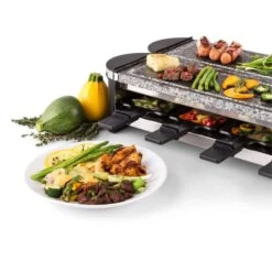 Tenderloin 100 Raclette-Grill 1200 W (2x600W) 8 Personen 2x Naturstein -Küchenbedarf Geschäft 10028579 yy 0006 logo 06 Klarstein Tenderloin Raclette Grill