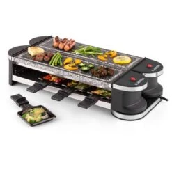 Tenderloin 100 Raclette-Grill 1200 W (2x600W) 8 Personen 2x Naturstein -Küchenbedarf Geschäft 10028579 yy 0007 logo 07 Klarstein Tenderloin Raclette Grill