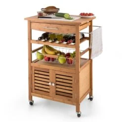 Louisiana Servierwagen Küchenwagen 5 Etagen Holz Handtuchhalter Mobil 21 Louisiana Servierwagen Küchenwagen 5 Etagen Holz Handtuchhalter Mobil -Küchenbedarf Geschäft 10028589 yy 0011 ambient 10 Klarstein Louisiana Kuechenwagen Trolley 4 Etagen