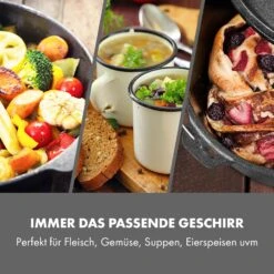 Hotrod 45 Dutch Oven BBQ-Topf 4,5 Qt / 4 Liter Gusseisen Schwarz -Küchenbedarf Geschäft 10029165 de 0003 logo