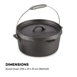 Hotrod 45 Dutch Oven BBQ-Topf 4,5 Qt / 4 Liter Gusseisen Schwarz -Küchenbedarf Geschäft 10029165 yy 0008 logo
