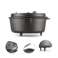 Hotrod 145 Dutch Oven BBQ-Topf 12 Qt / 11,4 Liter Gusseisen Schwarz 8 Hotrod 145 Dutch Oven BBQ-Topf 12 Qt / 11,4 Liter Gusseisen Schwarz -Küchenbedarf Geschäft 10029168 yy 0004 logo
