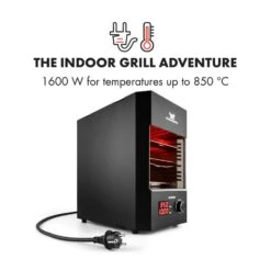 Steakreaktor 2.0 Indoor Grillgerät 850 °C 1600W Infrarot Made In Germany -Küchenbedarf Geschäft 10029610 yy 0003 logo Klarstein Steakreaktor Indoor Grillgeraet black reedit v2
