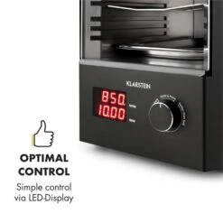 Steakreaktor 2.0 Indoor Grillgerät 850 °C 1600W Infrarot Made In Germany -Küchenbedarf Geschäft 10029610 yy 0007 logo Klarstein Steakreaktor Indoor Grillgeraet black reedit v2