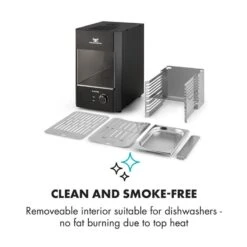 Steakreaktor 2.0 Indoor Grillgerät 850 °C 1600W Infrarot Made In Germany -Küchenbedarf Geschäft 10029610 yy 0008 logo Klarstein Steakreaktor Indoor Grillgeraet black reedit v2