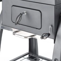 Bigfoot Holzkohlegrill Smoker BBQ-Grill 55 X 40 Cm Stahl Schwarz -Küchenbedarf Geschäft 10029763 yy 0006 detail Klarstein Bigfoot BBQ Grill Smoker