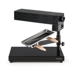 Appenzell 2G Traditioneller Raclette Grill 600 W Standgerät Schwarz -Küchenbedarf Geschäft 10030306 yy 0006 front Klarstein Appenzell 2G Raclette reedit