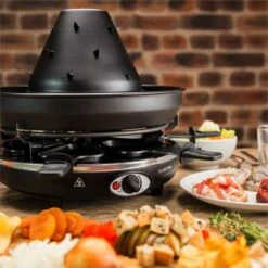 Taste Volcano Tartarengrill Raclettegrill 1500 W 6 Personen Schwarz -Küchenbedarf Geschäft 10030307 yy 0003 ambient Klarstein Taste Volcano Tartarengrill