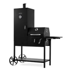 Fleischbrocken Holzkohlegrill Smoker Räucherofen BBQ-Grill Schwarz 12 Fleischbrocken Holzkohlegrill Smoker Räucherofen BBQ-Grill Schwarz -Küchenbedarf Geschäft 10030554 yy 0006 titel Professional charcoal grill and smoker