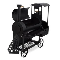 Dampflok Smoker Grill 3 Mm Stahl Schwarz -Küchenbedarf Geschäft 10030555 yy 0006 front Train Grill