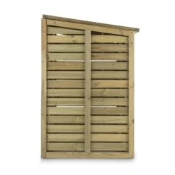 Ordnungshüter 2T Mülltonnenbox 145x130x87cm (BxHxT) 2 Tonnen Kiefer -Küchenbedarf Geschäft 10030718 yy 0004 titel side Double Wheelie Bin