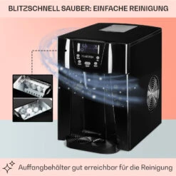 Ice Volcano 2G Eismaschine LED 12kg Je 24h 2l 6-12min Schwarz 13 Ice Volcano 2G Eismaschine LED 12kg Je 24h 2l 6-12min Schwarz -Küchenbedarf Geschäft 10030844 DE 0005 usp