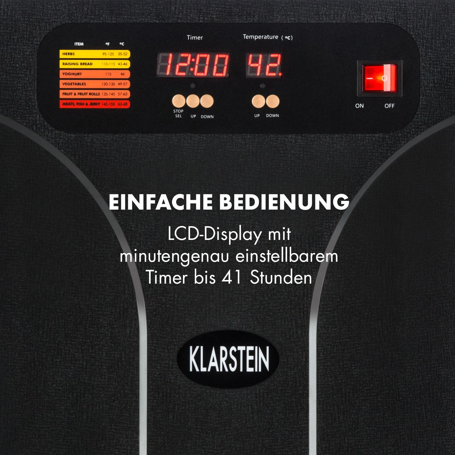 Fruit Jerky 14 Dörrautomat 1000W 30 Bis 70 °C 14 Etagen LC-Display 3 Fruit Jerky 14 Dörrautomat 1000W 30 Bis 70 °C 14 Etagen LC-Display – Bild 3