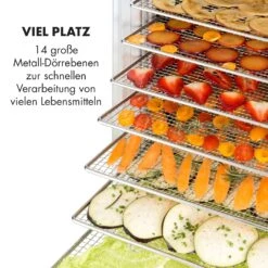 Fruit Jerky 14 Dörrautomat 1000W 30 Bis 70 °C 14 Etagen LC-Display 10 Fruit Jerky 14 Dörrautomat 1000W 30 Bis 70 °C 14 Etagen LC-Display -Küchenbedarf Geschäft 10031317 de 0004 logo