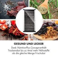 Fruit Jerky 14 Dörrautomat 1000W 30 Bis 70 °C 14 Etagen LC-Display 11 Fruit Jerky 14 Dörrautomat 1000W 30 Bis 70 °C 14 Etagen LC-Display -Küchenbedarf Geschäft 10031317 de 0005 logo