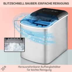 On-The-Rocks Eismaschine LED | 12kg Je 24h | 2.1l | Edelstahl Schwarz -Küchenbedarf Geschäft 10031372 de 0005 usp