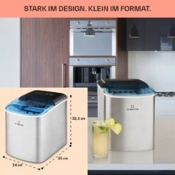 On-The-Rocks Eismaschine LED | 12kg Je 24h | 2.1l | Edelstahl Schwarz -Küchenbedarf Geschäft 10031372 de 0006 usp