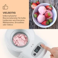 Schneeflöckchen Eiscremebereiter Thermoelektrisch 700ml Leise Weiß -Küchenbedarf Geschäft 10031663 de 0004 logo