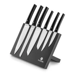 Kashira Messerset 7-tlg Magnetblock Antihaftversiegelung Edelstahl -Küchenbedarf Geschäft 10031845 yy 0006 logo