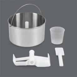 Vanilly Sky Family Eiscremebereiter Frozen Yoghurt 250W 2,5l Schwarz -Küchenbedarf Geschäft 10031848 yy 0007 detail Klarstein Vanilly Sky Family Eiscremebereiter schwarz