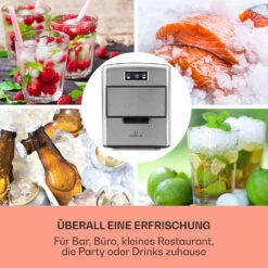 Metropolitan Eiswürfelmaschine 12kg/24h Digitales Display -Küchenbedarf Geschäft 10031881 de 0003 usp